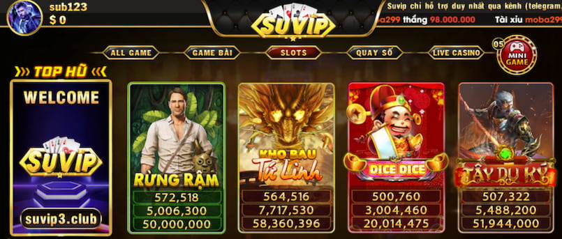 Feedback cổng game Suvip